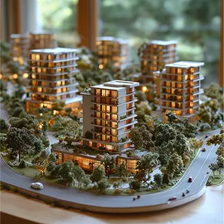 Coastal Resort architectural model